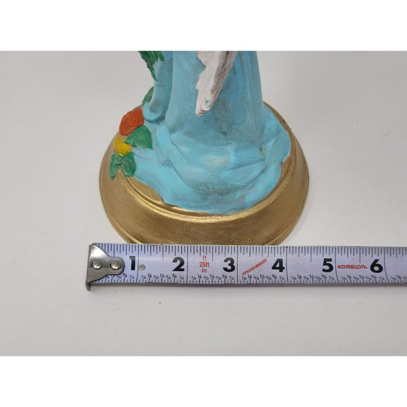 Beautiful Hand Painted Ceramic Angel With Fresh Vegetables And Flowers‎ - Picture 9 of 10